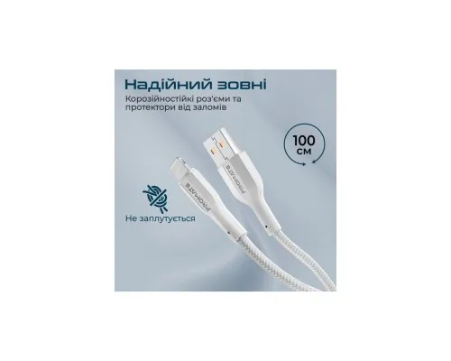 Дата кабель USB 2.0 AM to Lightning 1.0m 2A xCord-Ai white Promate (xcord-ai.white)