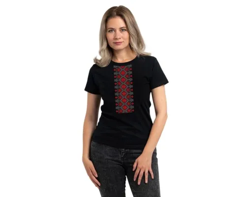Футболка Sol's Regent Women Вишиванка вертикально чорний XL (01825309/313XL)
