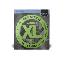 Струни для гітари D'Addario XL ProSteels Bass Custom Light Top/Medium Bottom (43-107) (EPS300)