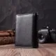 Гаманець ST Leather З натуральної шкіри Чорний (22501)