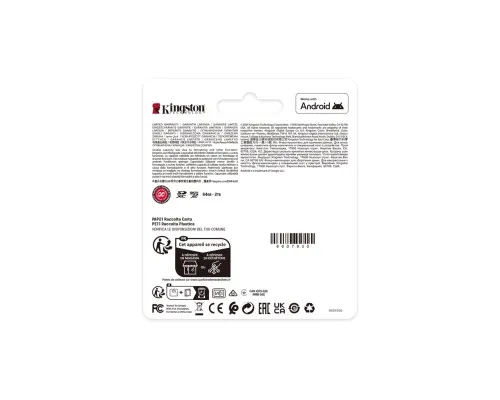 Карта пам'яті Kingston 128GB microSDXC class 10 UHS-I V10 A1 Canvas Select Plus (SDCS3/128GBSP)