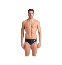 Плавки Arena Kikko V Swim Briefs 006750-508 чорний, бірюзовий 85 (3468337491583)