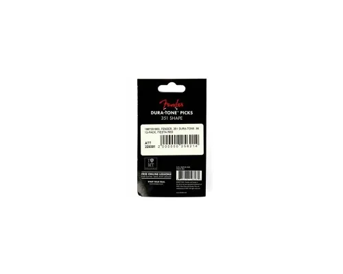 Медіатор Fender 351 Dura-Tone .96 12-Pack Fiesta Red (229381)