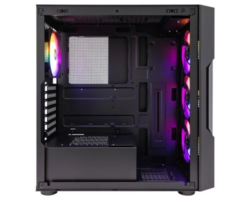 Корпус для ПК 1stPlayer T7-P-BK-4F1-PS-750FK-EU
