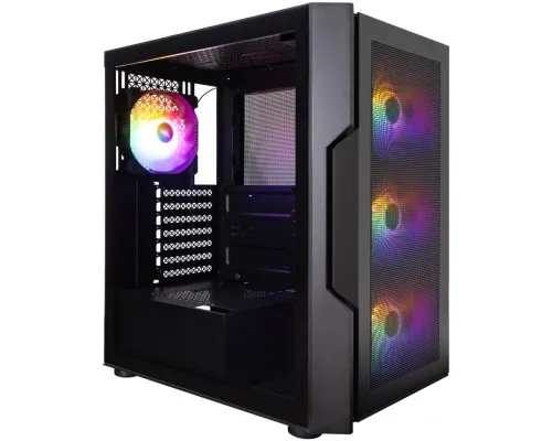 Корпус для ПК 1stPlayer T7-P-BK-4F1-PS-750FK-EU