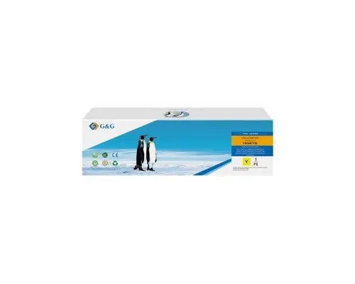 Тонер-картридж G&G Canon 067 MF651Cw/MF657Cdw/LBP631Cw/LBP633Cdw Yellow 1250 pages (G&G-5099C002)