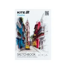 Папір для малювання Kite Скетчбук для робіт маркерами Creative А5, 30 аркушів (K-1280)