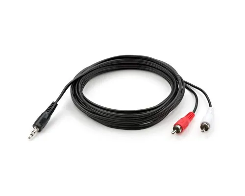 Кабель мультимедійний Jack 3.5mm M to 2xRCA 3 m Vinga (VCPDCJ35MRCA23BK)