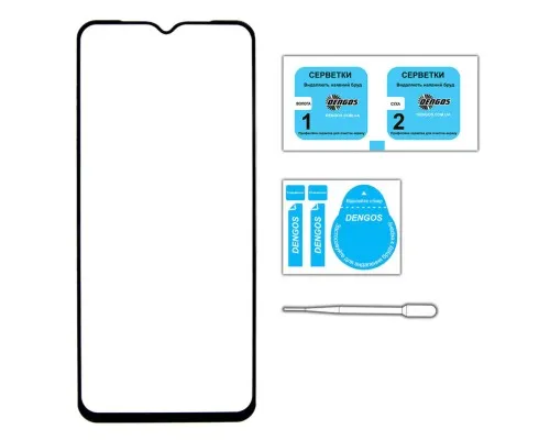 Скло захисне Dengos Full Glue OPPO Reno8 T (black) (TGFG-297)