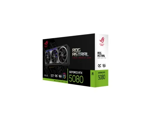 Відеокарта ASUS GeForce RTX5080 16GB ROG ASTRAL OC GAMING (ROG-ASTRAL-RTX5080-O16G-GAMING)