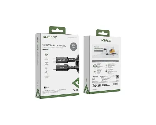 Дата кабель USB-C to USB-C 2.0m 100W C4-03 Acefast (6974316280996)