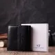 Гаманець ST Leather З натуральної шкіри Чорний (22542)
