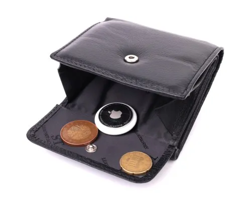 Гаманець ST Leather З натуральної шкіри Чорний (22542)