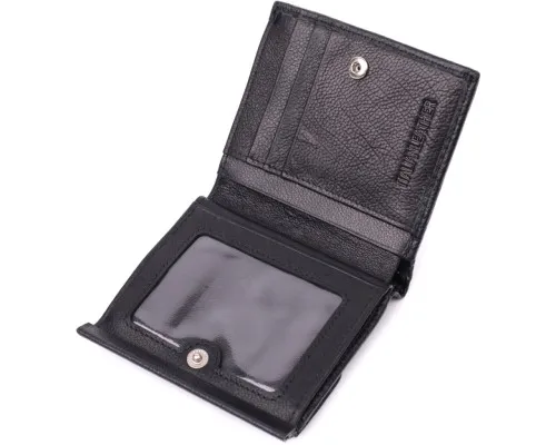 Гаманець ST Leather З натуральної шкіри Чорний (22542)