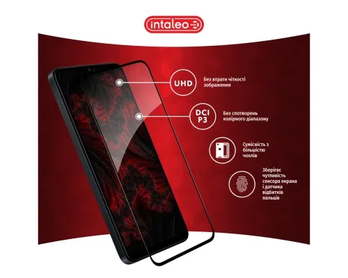 Скло захисне Intaleo Full Glue Samsung A55 Black (1283126588860)