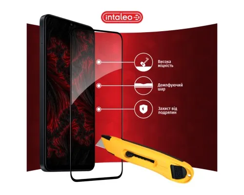 Скло захисне Intaleo Full Glue Samsung A55 Black (1283126588860)
