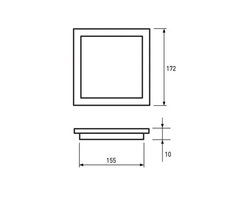 Світильник Eurolamp Downlight 12W 4000K (LED-DLS-12/4)