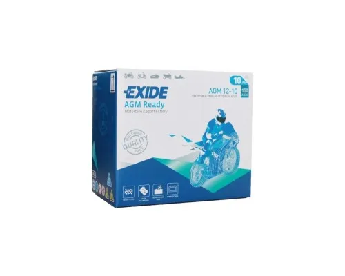 Акумулятор автомобільний EXIDE Ready AGM 10Ah (+/-) (150EN) (AGM12-10)