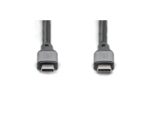 Дата кабель USB-C to USB-C 1.0m USB 4.0 black Digitus (DB-300443-010-S)