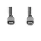 Дата кабель USB-C to USB-C 1.0m USB 4.0 black Digitus (DB-300443-010-S)
