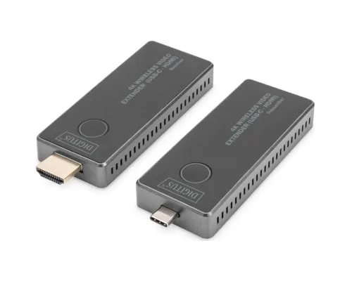 Адаптер HDMI extender 30m USB-C to HDMI 4K UHD wireless black Digitus (DS-55324)