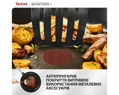 Сковорода Tefal для млинців Emotion+ 25см чорний (E3383855)