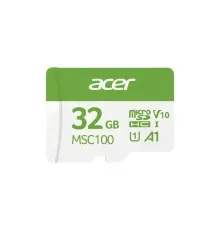 Карта пам'яті Acer 32GB microSD MSC100 /U1/ V10/A1 Read 100MB/s / Write 10MB/s (BL.9BWWA.335)