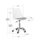 Офісне крісло Evo-kids Capri White / Grey (H-231 W/G)