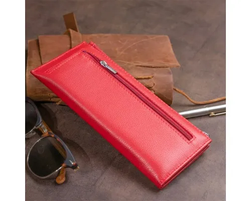 Гаманець ST Leather Зі шкіри жіночий Червоний (19330)