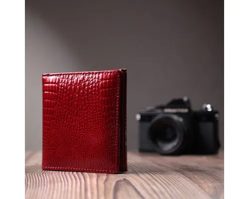 Гаманець ST Leather З натуральної шкіри Червоний (22687)