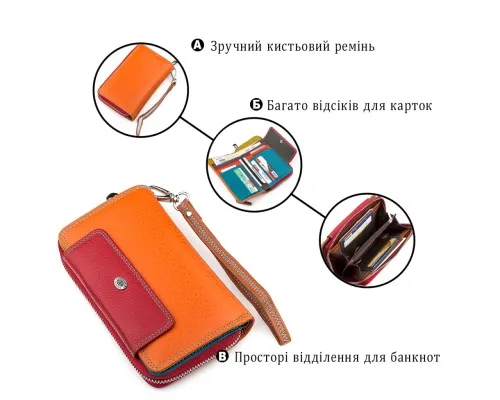 Гаманець ST Leather Червоний (18441)