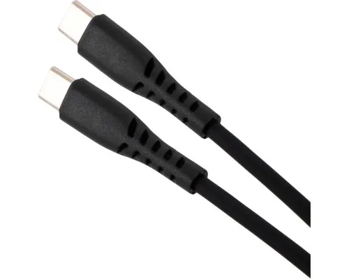Дата кабель USB-C to USB-C 2.0m 60W Silicon Black Vinga (VCDCCC262SB)