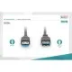 Дата кабель USB 3.0 AM/AF 3.0m black Digitus (AK-300203-030-S)