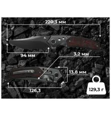 Ніж Weknife Skynix Red Carbon (WE24087-4)