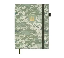 Тижневик Buromax недатований MILITARY, A5, світло-зелений, штуч.шкіра, 336 сторінок (BM.20700-15)