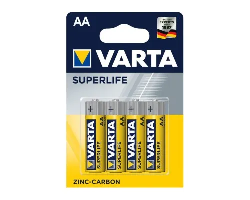 Батарейка Varta AA SUPERLIFE Zinc-Carbon R6 * 4 (02006101414)