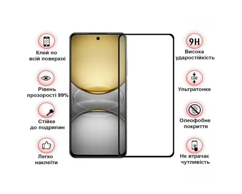 Скло захисне BeCover Realme C75 Black (713034)