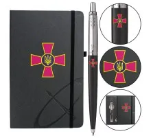 Ручка кулькова Parker JOTTER 17 Originals ARMY Black CT BP Емблема ЗСУ + блокнот Parker + подар.упаковка (15632b24_W0010u)