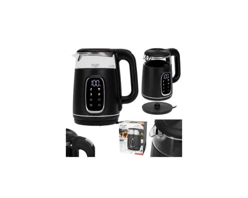 Електрочайник Adler AD 1305 black silver