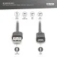 Дата кабель USB 2.0 AM to USB-C 3.0m black Digitus (AK-300148-030-S)