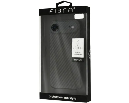 Чохол до мобільного телефона BeCover FIBRA Carbonite MagSafe Apple iPhone 17 Air Black (715407)