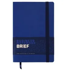 Книга записна Buromax BRIEF L2U, А5, 96 аркушів, лінія, синій (BM.295204-02)