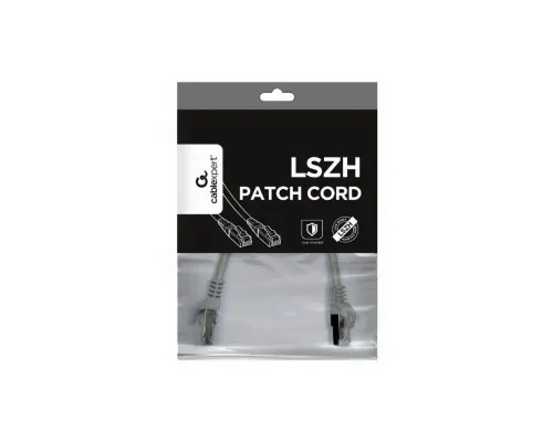 Патч-корд 5м S/FTP Cat 6A CU LSZH grey Cablexpert (PP6A-LSZHCU-5M)