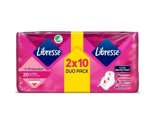 Гігієнічні прокладки Libresse Ultra Normal Soft 20 шт (7310791245607)