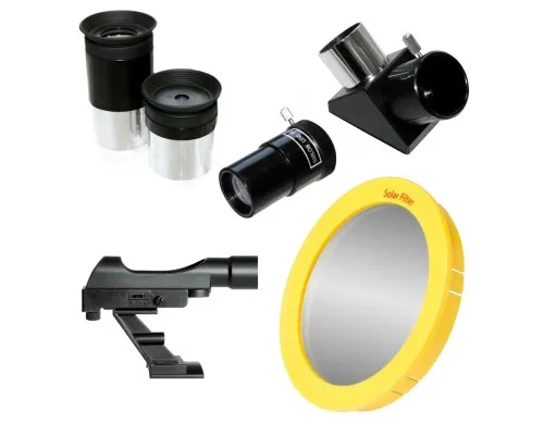 Телескоп Bresser Quasar 80/900 EQ Refractor Solar Carbon + фільтр + адаптер (923033)