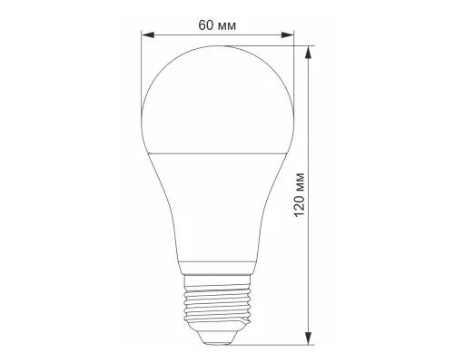 Лампочка Videx A65e 15W E27 4100K (VL-A65e-15274)