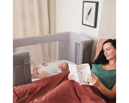 Ліжечко Chicco Next2Me Forever 3 в 1 Сіре (79650.61)