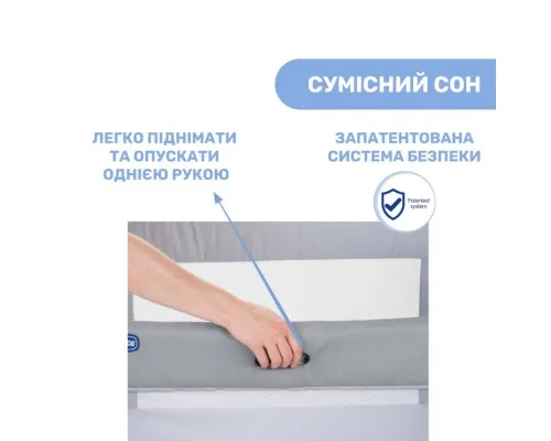 Ліжечко Chicco Next2Me Forever 3 в 1 Сіре (79650.61)