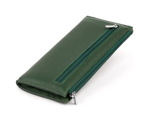 Гаманець ST Leather Зі шкіри унісекс Зелений (19328)