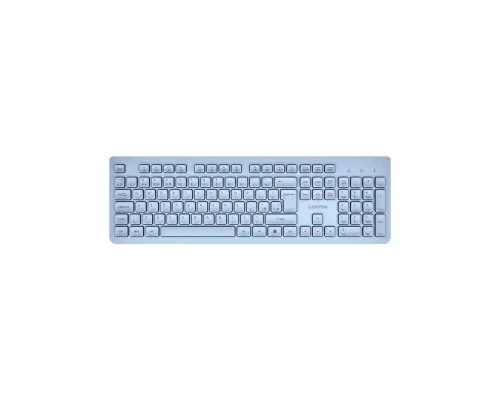 Клавіатура Canyon HKB-W01 Silent Wireless UA Blue (CNS-HKBW01BL)